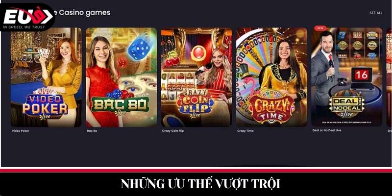 casino evolution ưu điểm